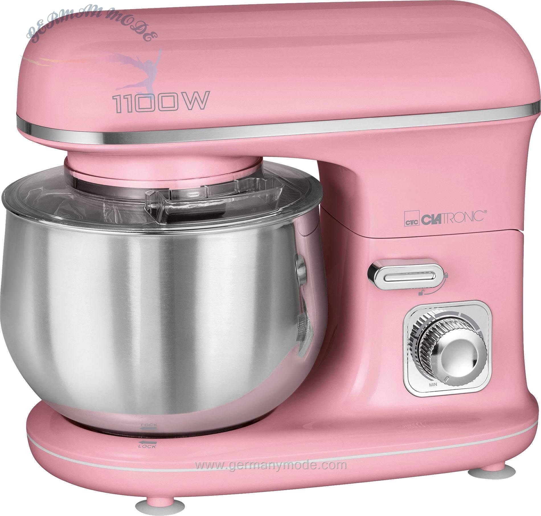 غذا ساز همه کاره کلترونیک آلمان CLATRONIC Küchenmaschine KM 3711 pink- 1100 W- 5 l Schüssel