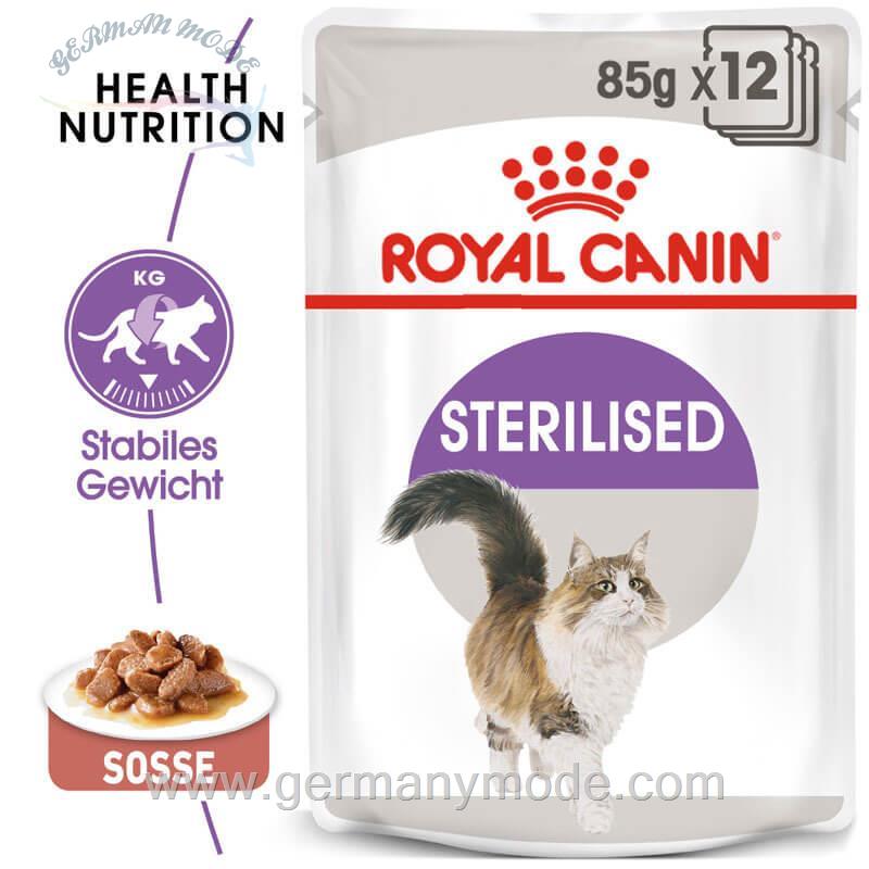 غذا مرطوب گربه رویال کنین Royal Canin Sterilised 12x85g in Soße