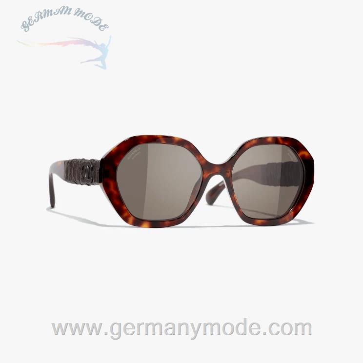 عینک آفتابی زنانه شنل فرانسه CHANEL RUNDE SONNENBRILLE 5475Q 1164/83