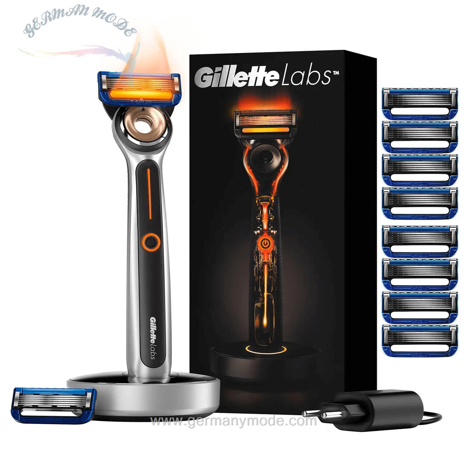 ریش تراش گرم شونده ژیلت آمریکا GilletteLabs Heated Razor + 10 Rasierklingen