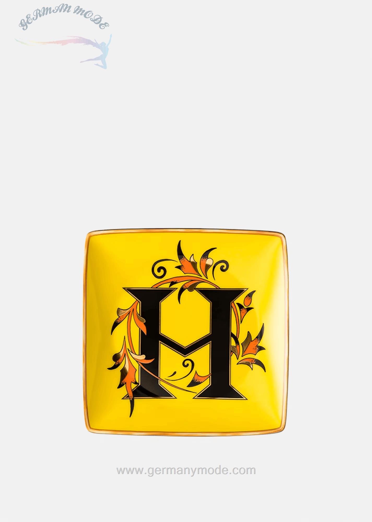 بشقاب دکوری ورساچه ایتالیا VERSACE ALPHABET UNTERTELLER H 12 CM
