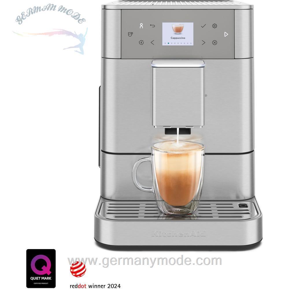 اسپرسو ساز تمام اتوماتیک کیچن اید آمریکا KitchenAid با صفحه نمایش لمسی، قهوه ساز استیل ضد زنگ 5KES8556ESX، دستگاه اسپرسوساز