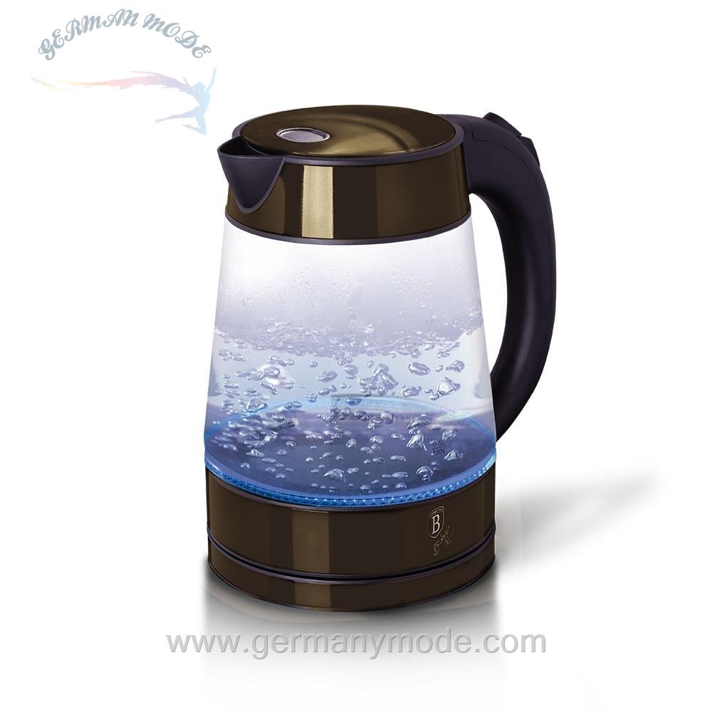 کتری برقی برلینگر هاوس مجارستان BERLINGER HAUS ELECTRIC GLASS KETTLE BH / 9125 SHINY BLACK COLLECTION