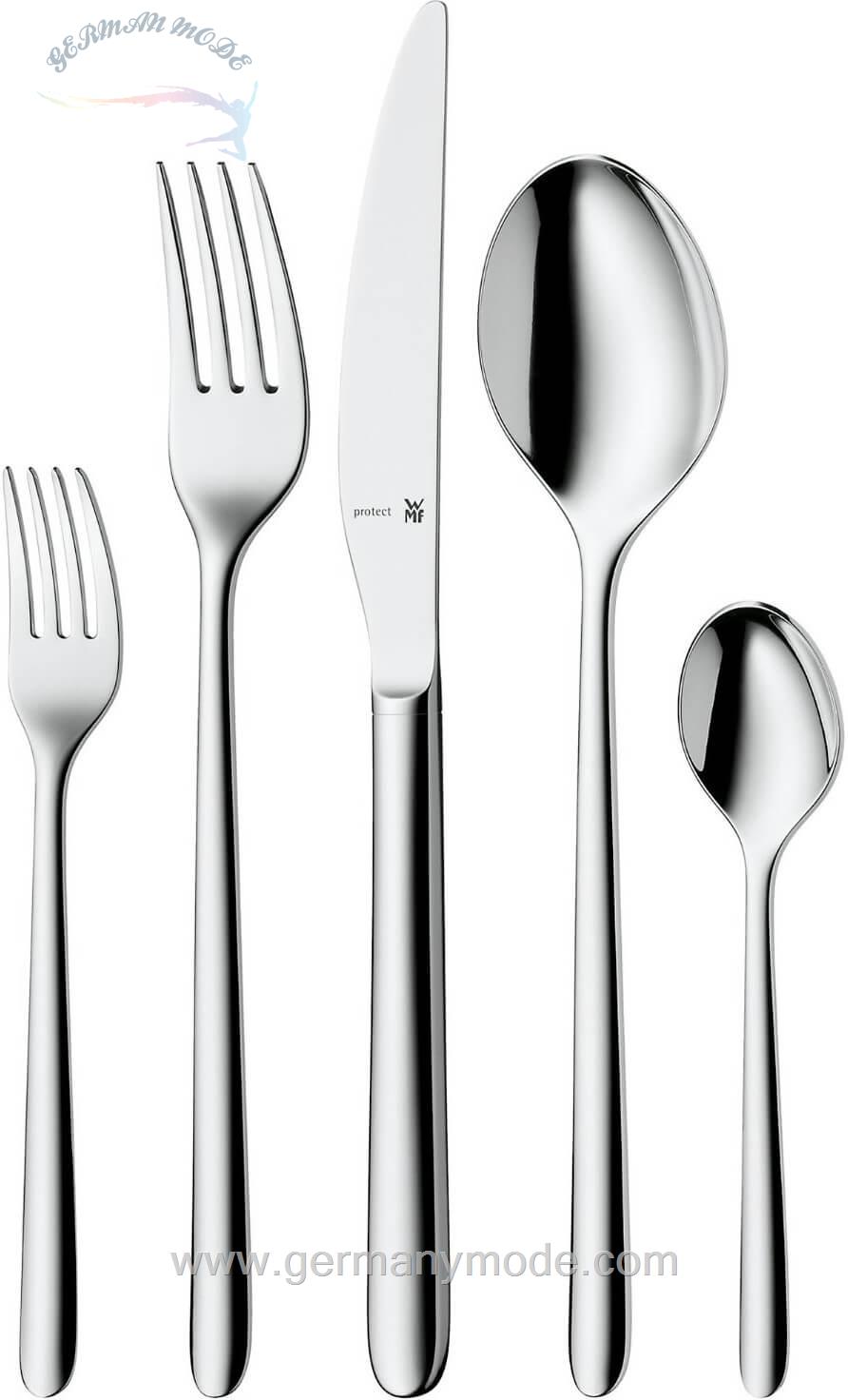 سرویس قاشق چنگال 30 پارچه وی ام اف آلمان WMF Flame Besteckset 30-teilig mit Hohlheft