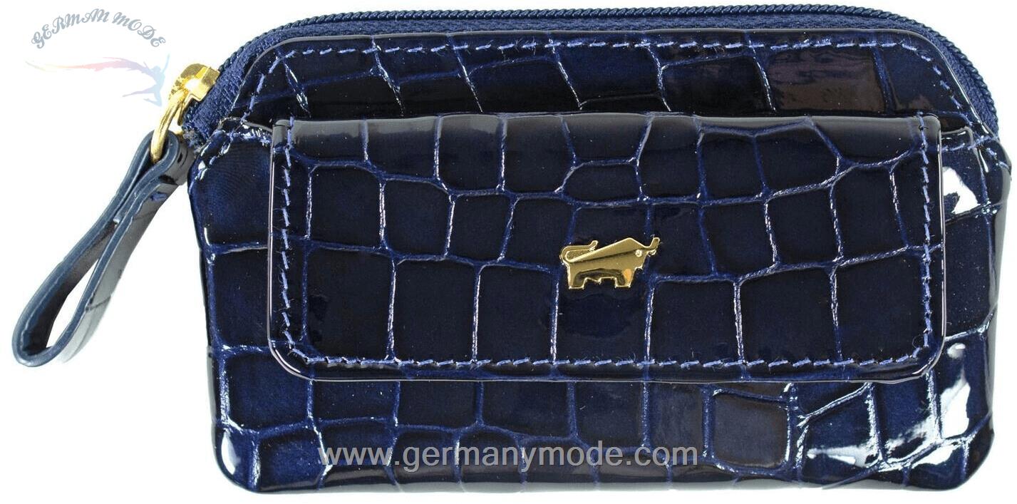 کیف لوازم آرایش چرم زنانه براون آلمان Braun Büffel Verona 40002 320 navy
