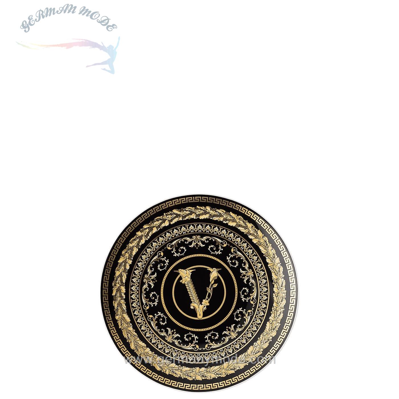 بشقاب دکوری روزنتال ورساچه ایتالیا Rosenthal meets Versace Brotteller Virtus Gala Black Brotteller 17 cm