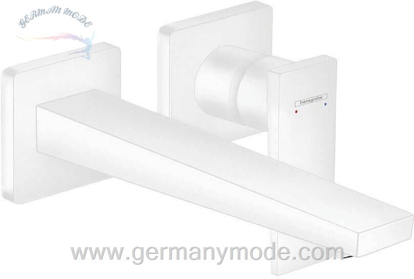 شیر مخلوط روشویی توکار هانس گروهه آلمان Hansgrohe Einhebel Waschtischmischer Unterputz mit Hebelgriff und Auslauf 22 5cm mattweiß 32526700