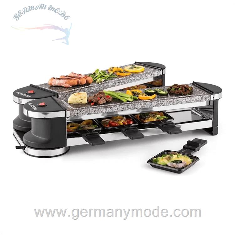 گریل راکلت پز برقی کلارشتاین آلمان Klarstein Tenderloin 100 Raclette-Grill Schwarz Raclettegrill 1200 watt