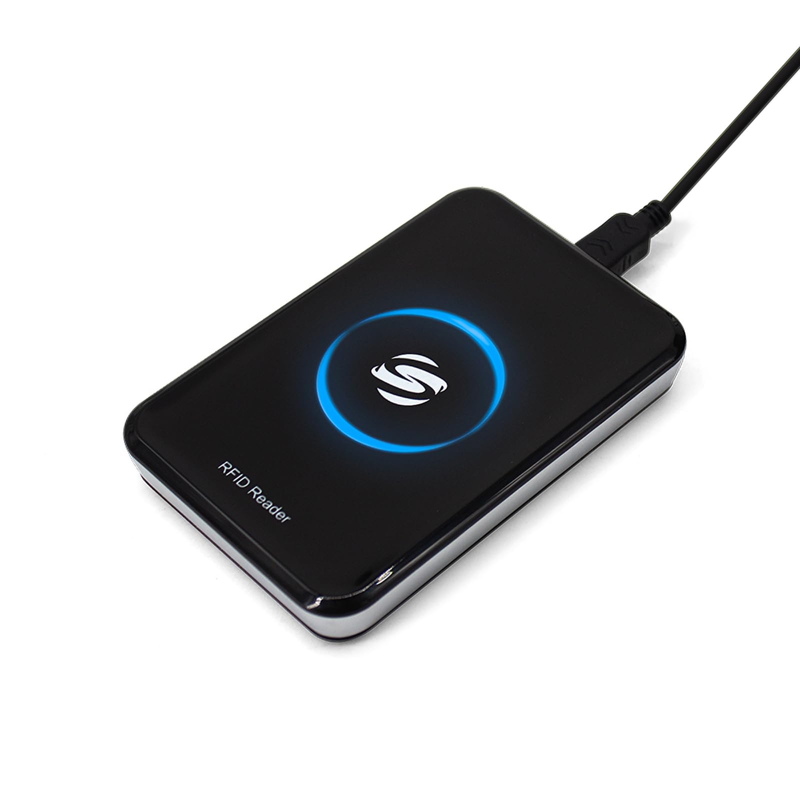 کارت خوان باز کردن نرم افزار و سند کارتی Navfmru RFID Reader Metal Body Card Reader 125KHz/13.56MHz Long Range Dual Frequency Reader TK4001 EM4100 NFC Card MFS50S70 و سایر برچسب های پروتکل 14443A