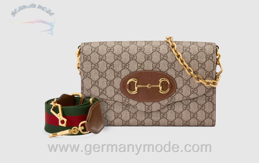 کیف مجلسی زنانه گوچی ایتالیا GUCCI Kleine Gucci Horsebit 1955 Tasche ‎677286 HUHHX 8565
