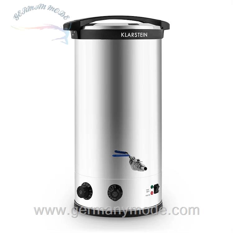 دستگاه تقطیر گلاب گیر عرق گیر 30 لیتری کلارشتاین آلمان Klarstein Beerfest Maischekessel Silber Maischekessel