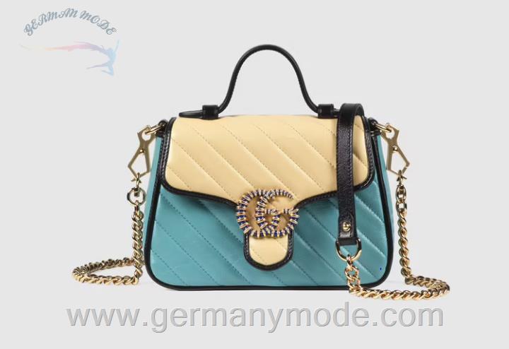کیف مجلسی زنانه گوچی ایتالیا GUCCI GG Marmont Mini-Tasche aus Leder, nur online 583571 1X5JE 4992