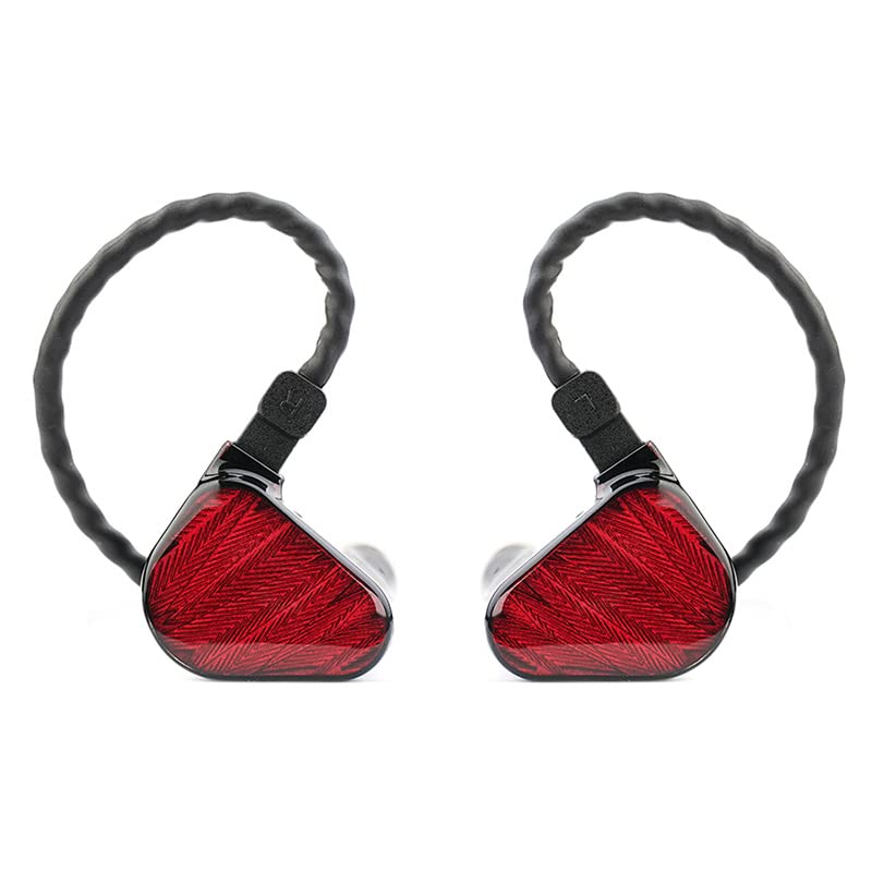 خرید از آمازون - Fanmusic TRUTHEAR x Crinacle ZeroRed Dual Dynamic Driver Headphones In-Ear 0 78 2-Pin Cable One Size Red