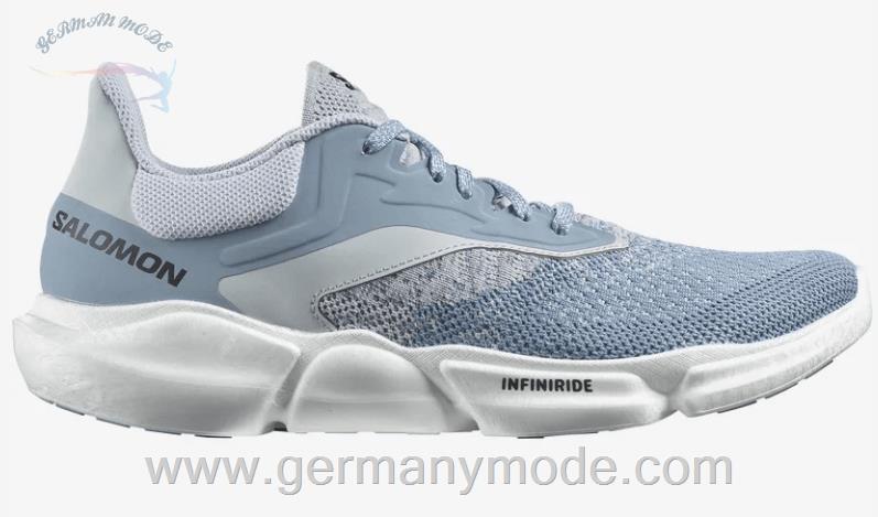 کتانی پیاده روی مردانه زنانه سالامون فرانسه SALOMON PREDICT SOC 3 Laufschuhe Herren Faded Denim / Pearl Blue / White