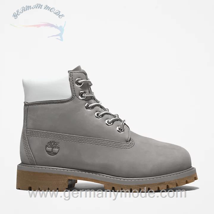 بوت ضد آب بچگانه تیمبرلند آمریکا TIMBERLAND PREMIUM 6-INCH BOOT FÜR JUGENDLICHE IN GRAU