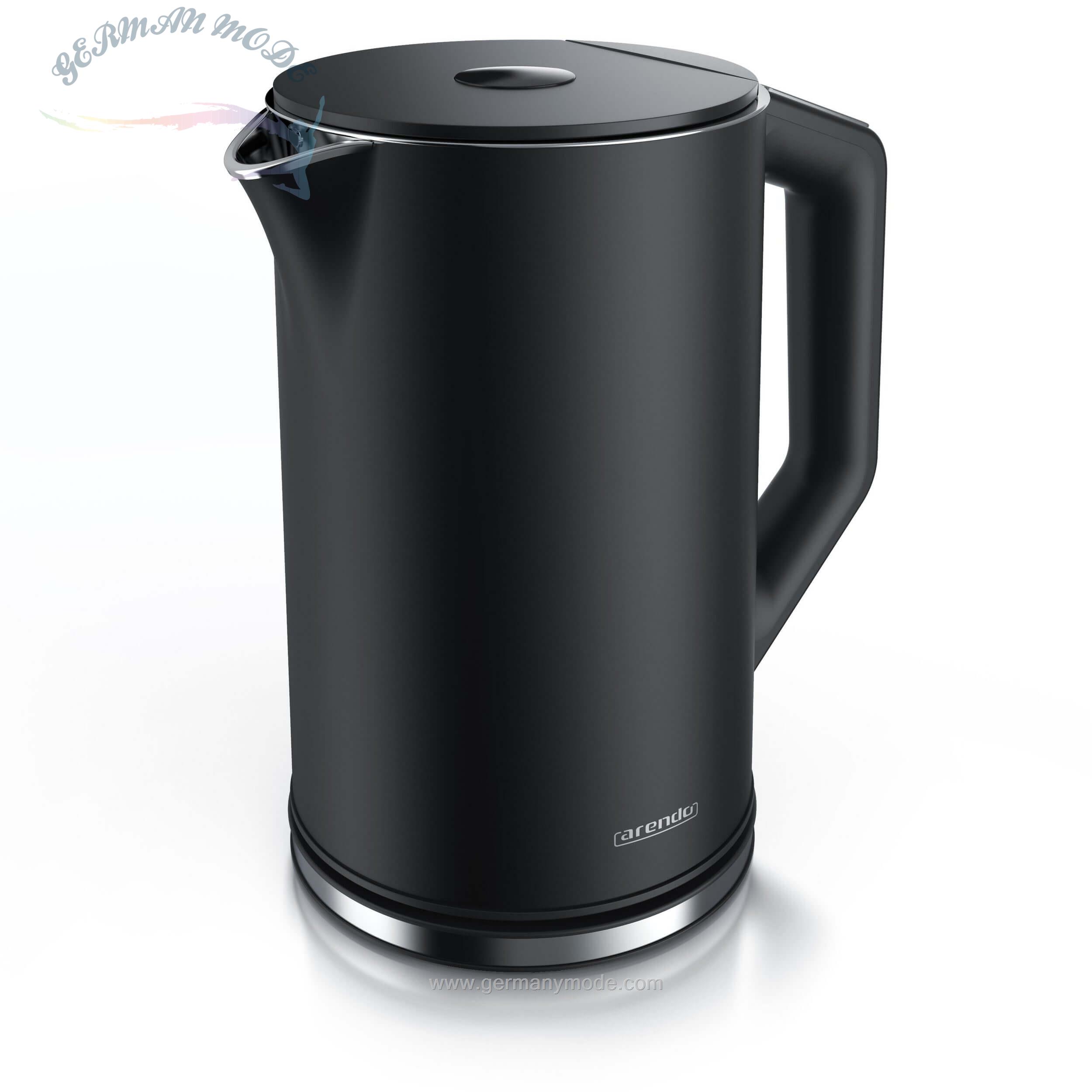 کتری برقی آرندو آلمان Arendo Wasserkocher- 1-5 l- 2200 W- Edelstahl Wasserkocher s