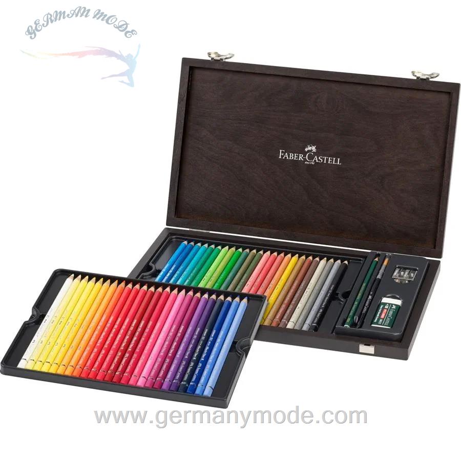 مداد رنگی آبرنگی 48 رنگ فابرکاستل آلمان FABER CASTELL Albrecht Dürer Aquarellstift 48er Holzkoffer