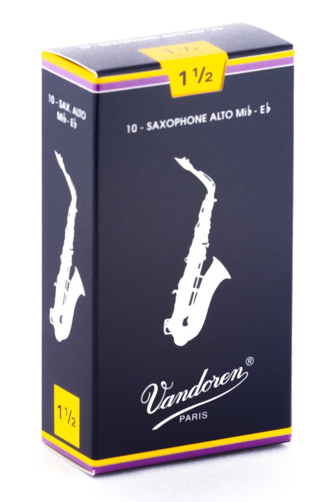 خرید از آمازون - نی سنتی Vandoren برای ساکسیفون آلتو (قدرت 1.5)، 10 قطعه