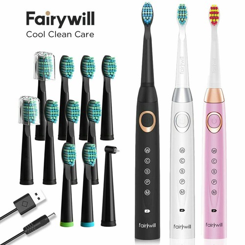خرید از ایبی - مسواک Fairywill سونیک 5/3 حالت مسواک برقی 3 رنگ 4/12 برس