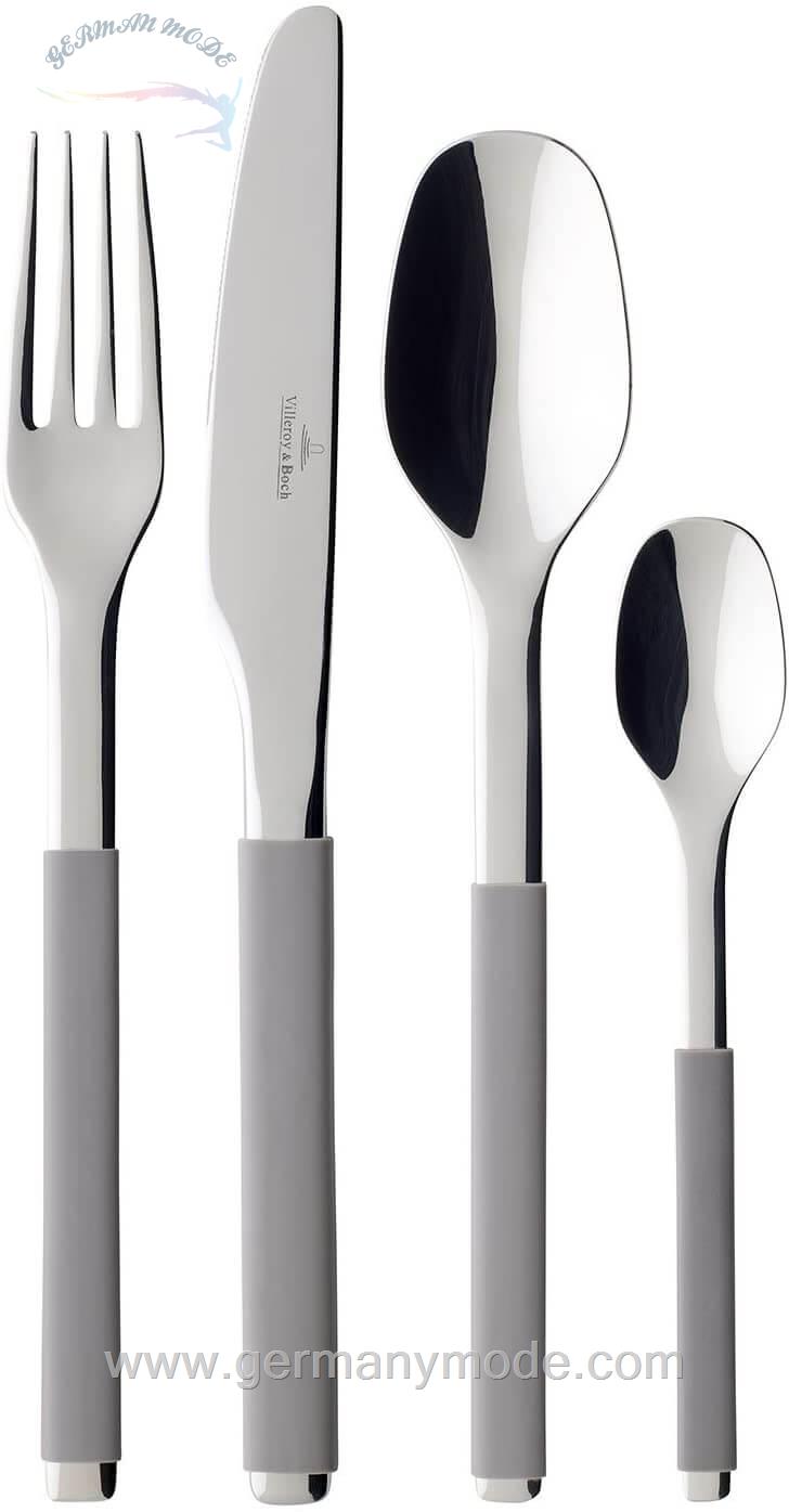 سرویس قاشق چنگال 24 پارچه ویلروی اند باخ آلمان Villeroy - Boch S/ Taupe Besteckset 24-teilig