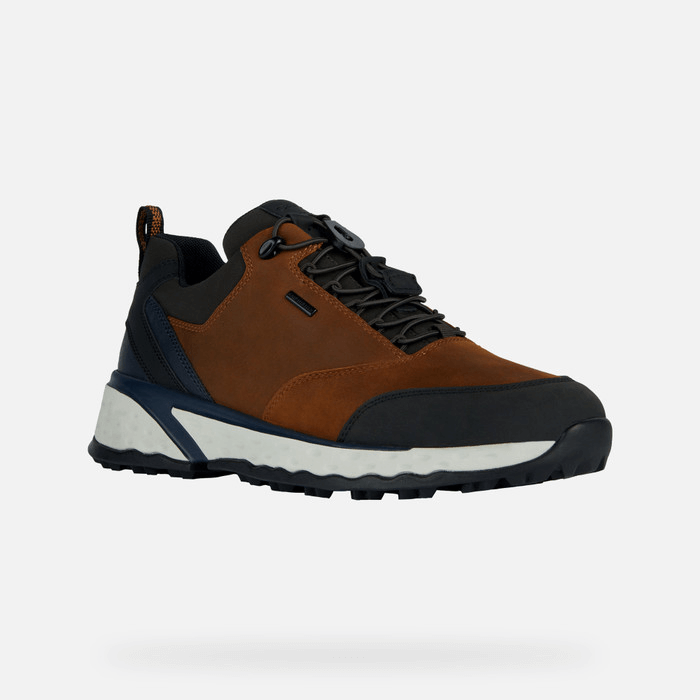 کتانی مردانه جی اوکس ایتالیا GEOX WASSERDICHTE SCHUHE SNEAKERS Sterrato Abx Herr Ocker