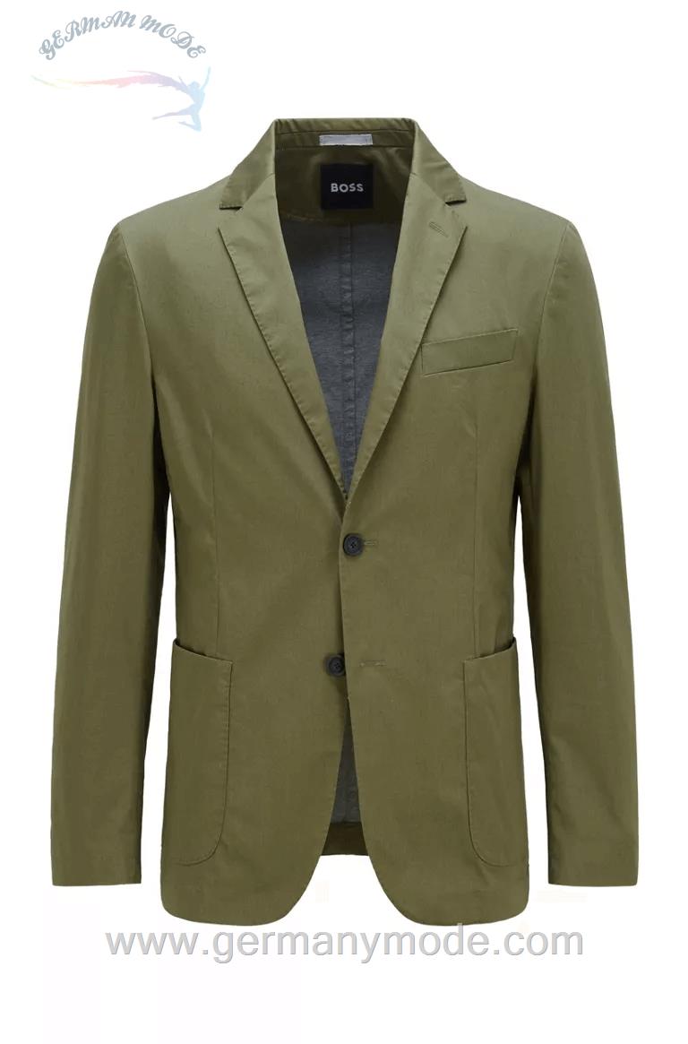 کت تک مردانه هوگو باس آلمان BOSS SLIM-FIT SAKKO AUS FUNKTIONALEM STRETCH-GEWEBE Hellgrun