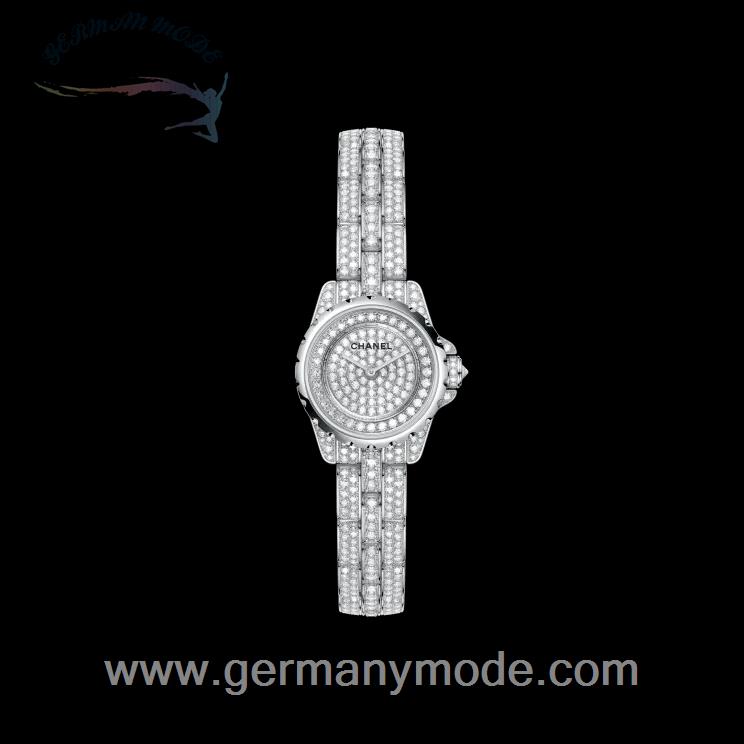 ساعت مچی زنانه الماس نشان شنل فرانسه CHANEL J12·XS HAUTE JOAILLERIE UHR, 19 MM H4937