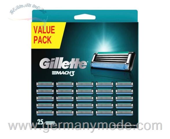سری یدکی خود تراش ژیلت آمریکا Gillette Mach3 Systemklingen 25 Stk