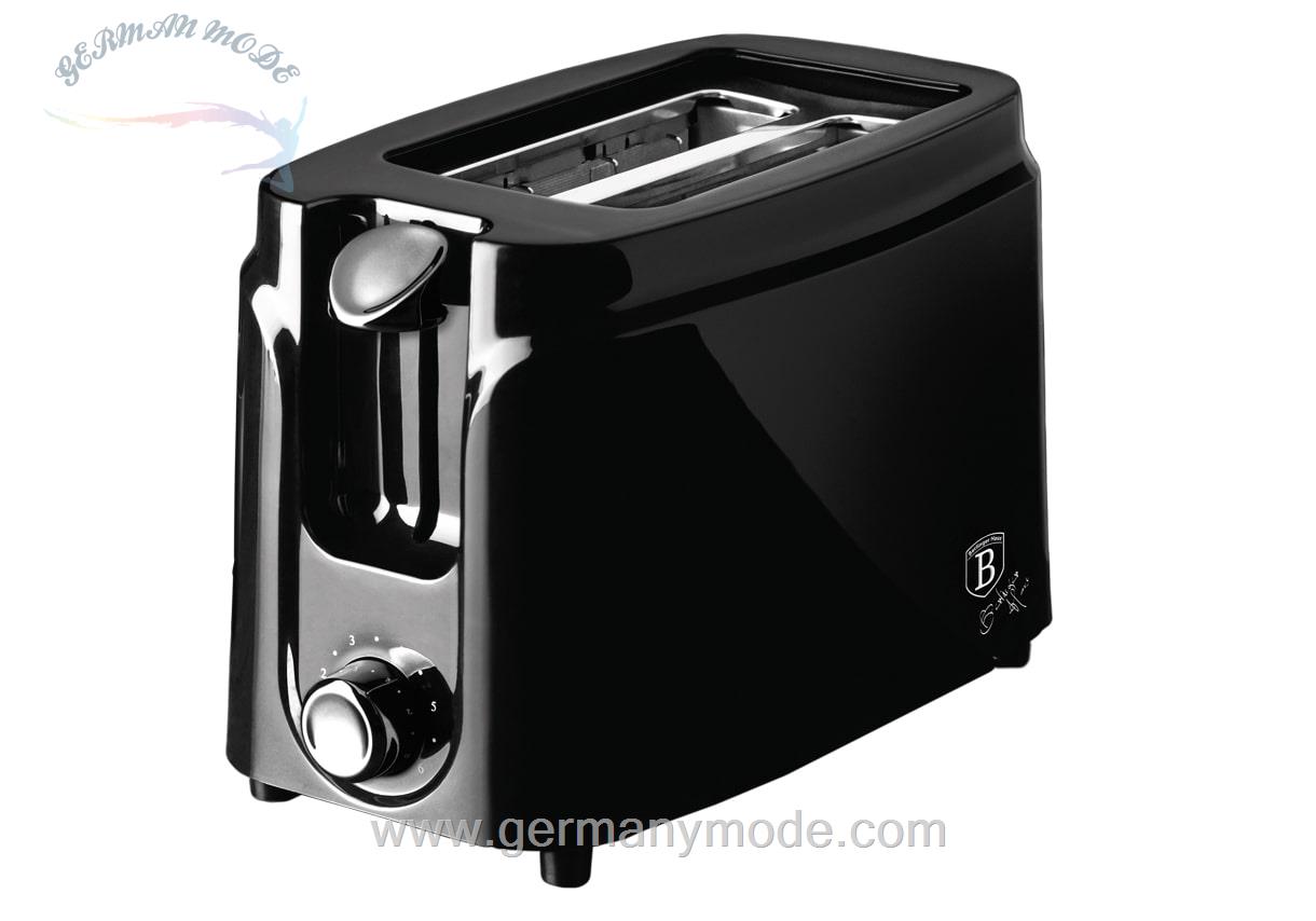 توستر 2 اسلایس برلینگر هاوس مجارستان BERLINGER HAUS 2-SLICE TOASTER BH-9376 BLACK SILVER COLLECTION