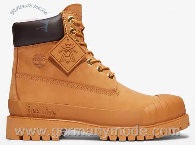 بوت ضد آب مردانه تیمبرلند آمریکا Timberland BEE LINE X TIMBERLAND PREMIUM 6 INCH RUBBER TOE BOOT FOR MEN IN YELLOW