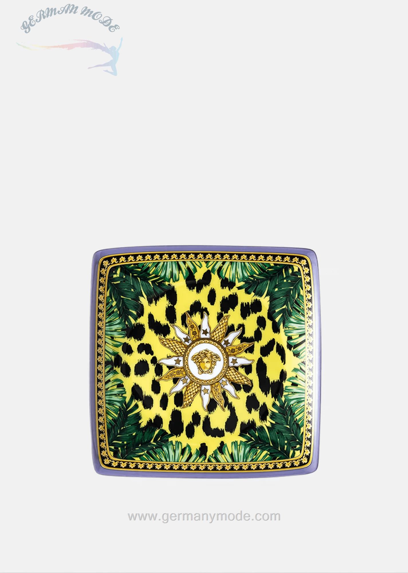 بشقاب دکوری ورساچه ایتالیا VERSACE JUNGLE ANIMALIER UNTERTELLER 12 CM