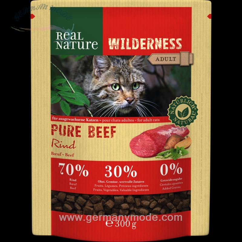 غذا خشک گربه رئال نیچا آلمان REAL NATURE WILDERNESS Pure Beef Adult