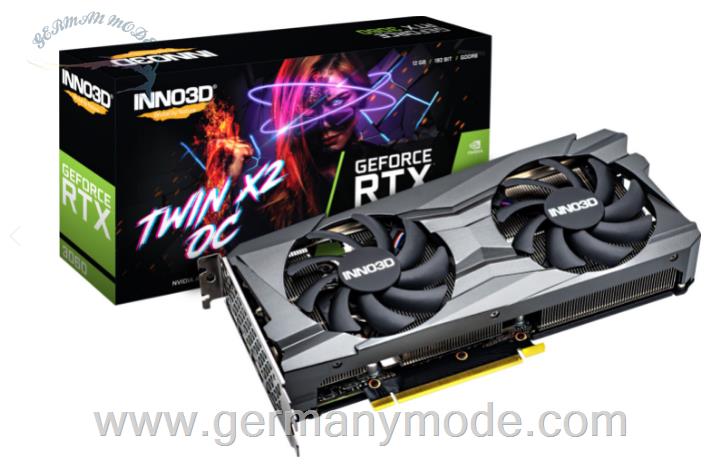 کارت گرافیک 12 گیگابایت اینو تری دی Inno3D GeForce RTX 3060 TWIN X2 OC 12GB GDDR6