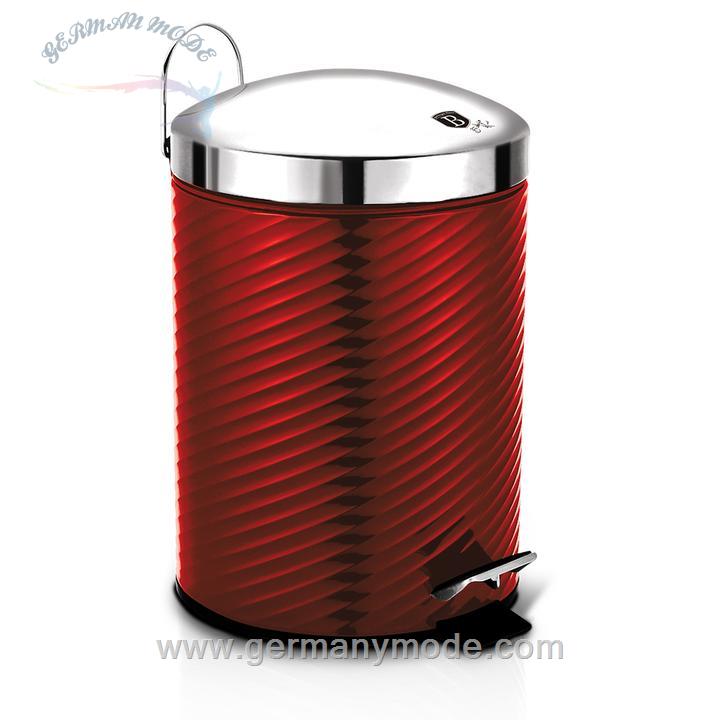 سطل زباله پدالی 12 لیتری برلینگر هاوس مجارستان BERLINGER HAUS PEDAL BIN 12L BH/6423 METALLIC BURGUNDY LINE
