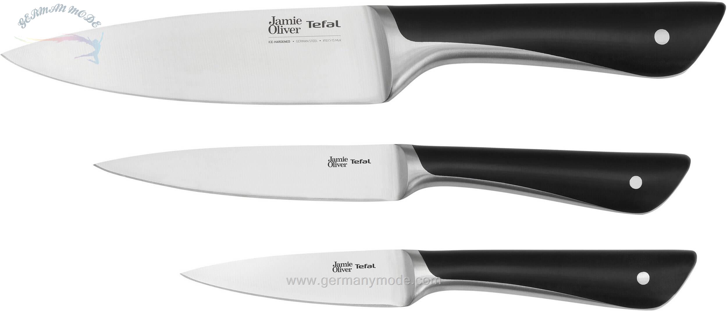 ست چاقو آشپزخانه 3 پارچه تفال فرانسه Tefal K267S3 Jamie Oliver 3-teilig
