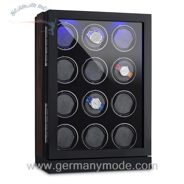 جعبه ساعت مچی و نگهدارنده شارژ اتوماتیک کلارشتاین آلمان Klarstein Klagenfurt Uhrenbeweger Schwarz