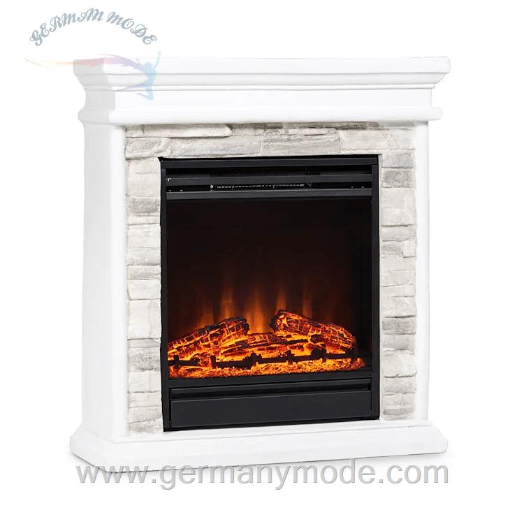 شومینه برقی کلارشتاین آلمان Klarstein Nevis Peak Elektrischer Kamin Weiß 1800 watt