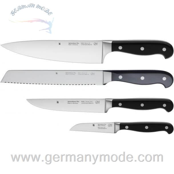 ست چاقو آشپزخانه 4 پارچه وی ام اف آلمان WMF Spitzenklasse Plus Messer-Set, 4-teilig