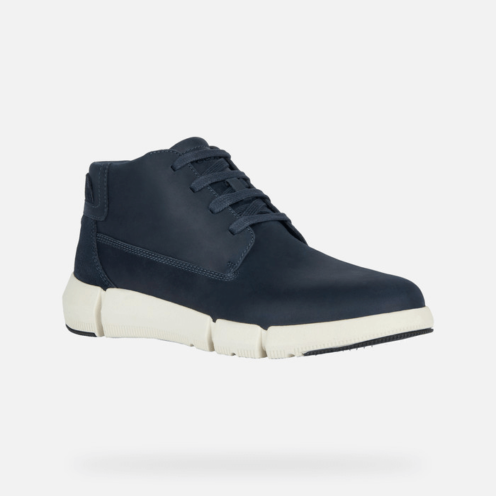 نیم بوت مردانه جی اوکس ایتالیا GEOX SCHNÜRSTIEFELETTEN Adacter H Herr Marineblau