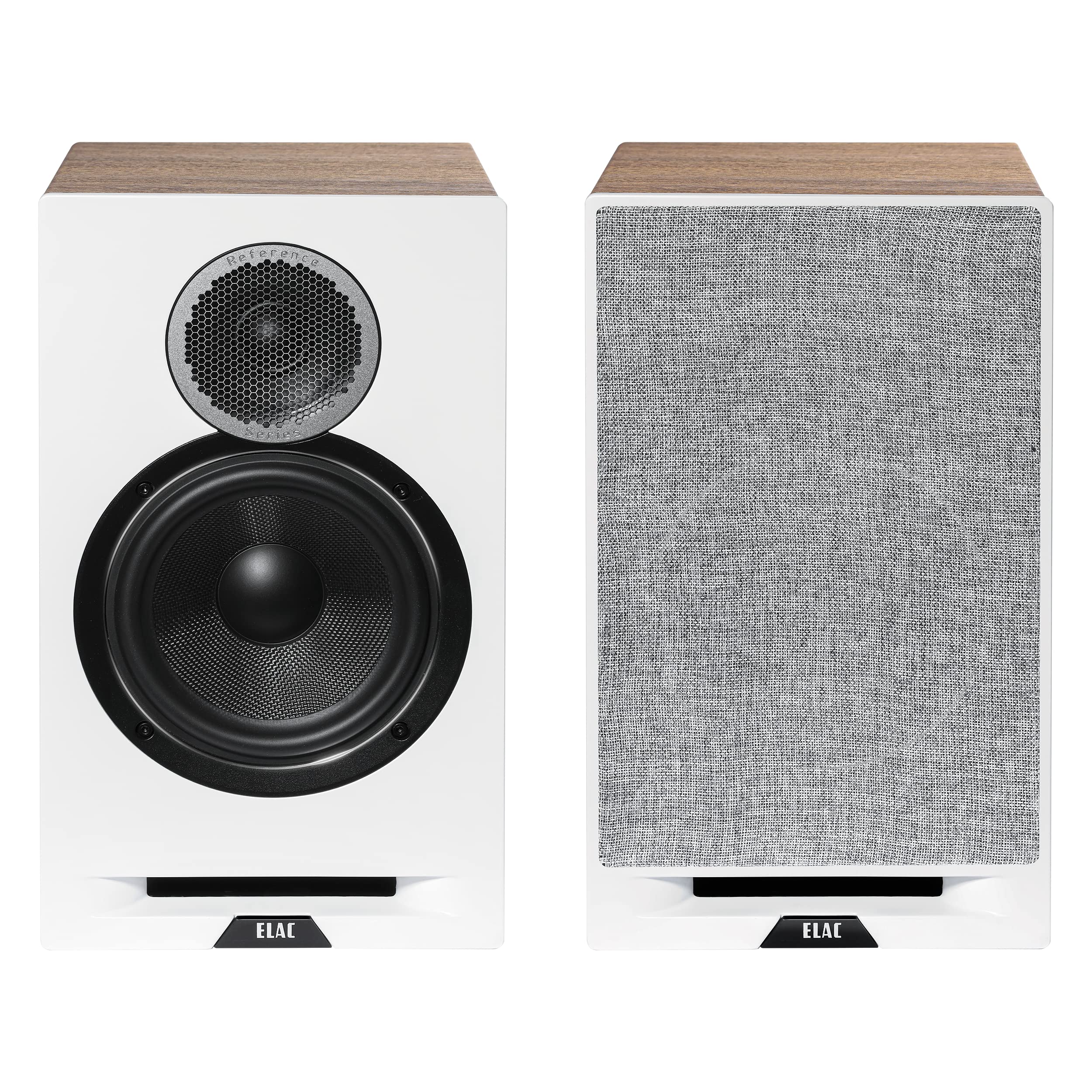 خرید از آمازون - Elac Debut Reference DBR62 Pair of Bookshelf Speakers (Oak/White) Oak / White