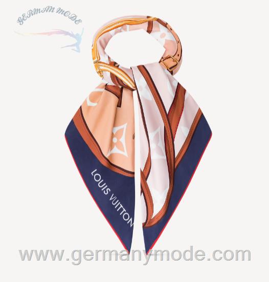 روسری اسکارف گردن لویی ویتون فرانسه LOUIS VUITTON ALL THAT STRAPS CARRÉ M77339