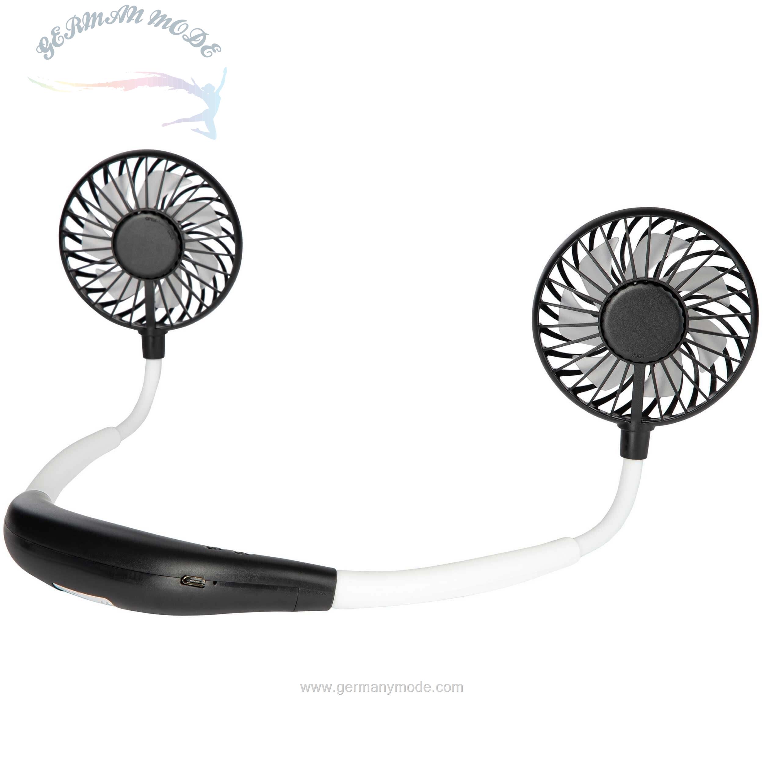 پنکه شارژی گردنی اونوایا ONVAYA Umhängeventilator Nackenventilator schwarz und weiß