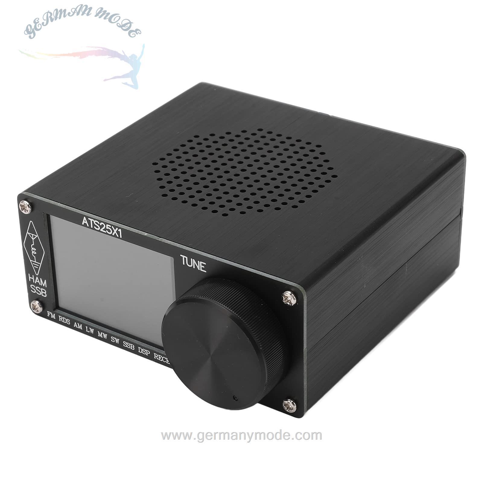 گیرنده رادیویی تمام باند Fafeicy ATS25X1، گیرنده رادیویی قابل حمل آلیاژ آلومینیوم، با صفحه نمایش لمسی رنگی 2.4 اینچی و کانال باند HAM سریع، پشتیبانی از رابط های مختلف