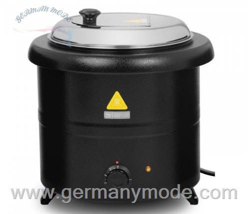 سوپ گرم کن برقی رویال کترینگ آلمان Royal Catering Suppentopf elektrisch - 13 L - 600 W - schwarz RCST-13SB