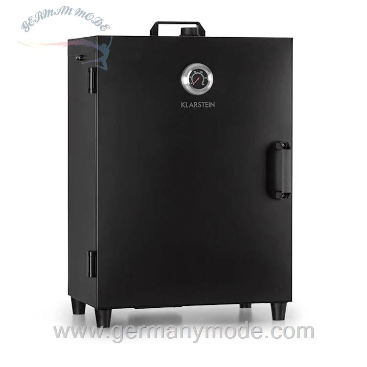 اجاق ماهی گوشت دودی کن برقی کلارشتاین آلمان Klarstein Flintstone Steel Räucherofen Elektrischer Räucherofen Schwarz