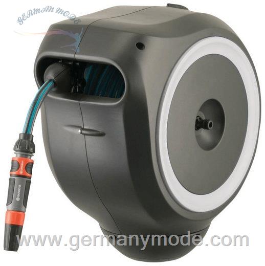 قرقره شیلنگ جمع کن دیواری و شیلنگ 15 متری گاردنا آلمان GARDENA Wandschlauchbox RollUp S, 18602-20, mit 15 Meter Schlauch
