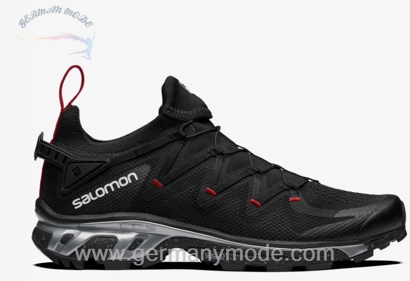 کتانی اسپرت مردانه زنانه سالامون فرانسه SALOMON XT-RUSH Sportliche Schuhe Unisex Black / Black / Cherry Tomato