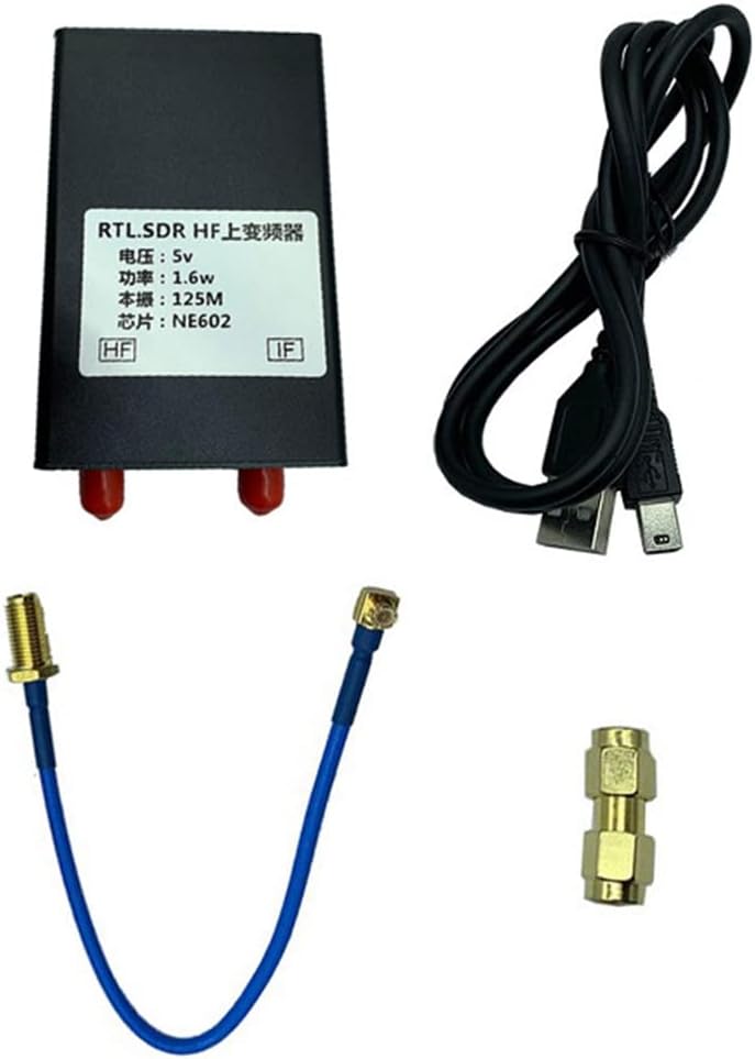مبدل فرکانس بالا یامین RTL-SDR مدل NE602 با فرکانس 125 مگاهرتز، 1.6 وات، 150 کیلوهرتز تا 30 مگاهرتز برای گیرنده RTL-SDR مدل RTL2383U به همراه کابل اتصال