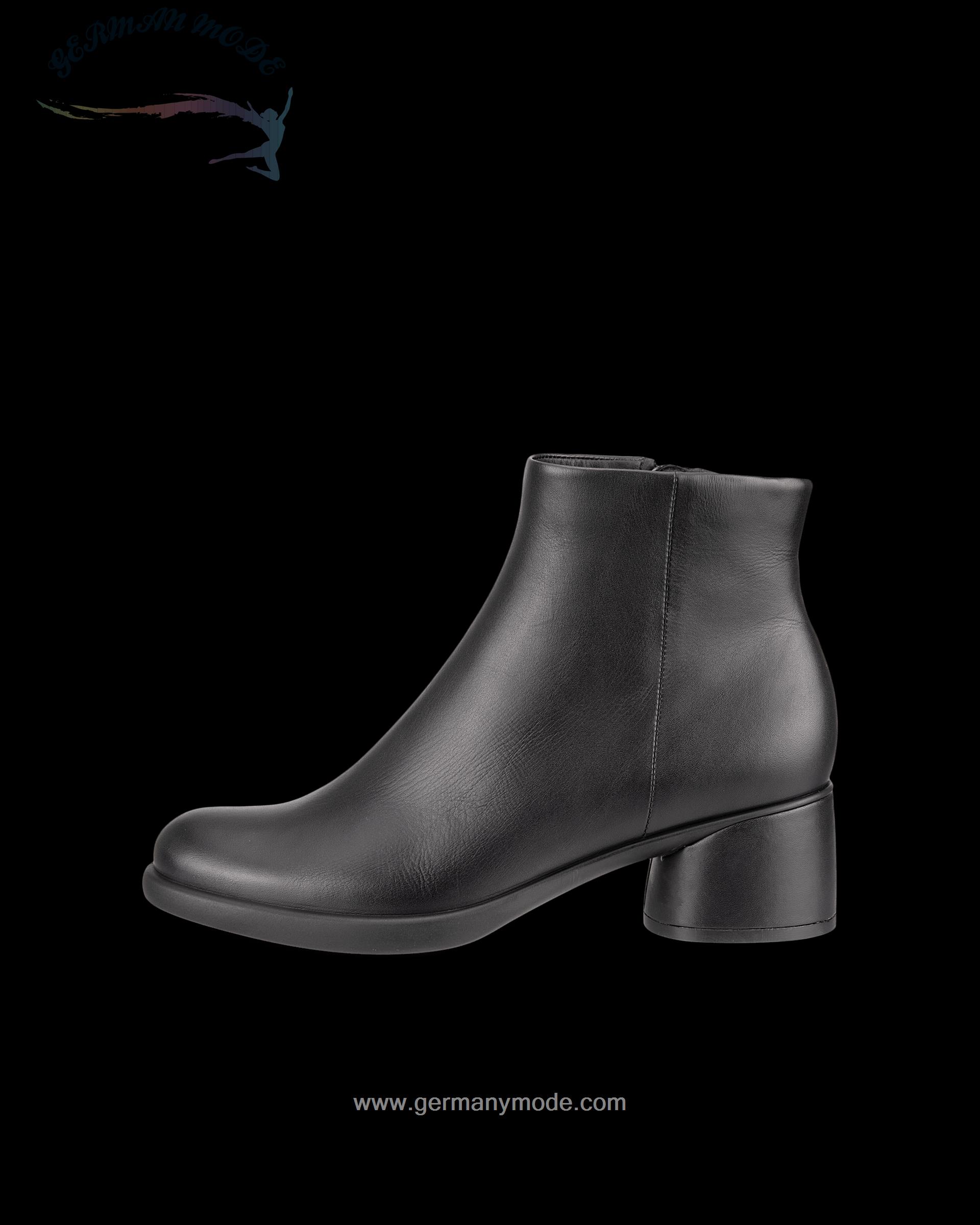 نیم بوت زنانه اکو دانمارک ECCO SCULPTED LX 35 Damen Halbhoher Stiefel aus Leder Schwarz