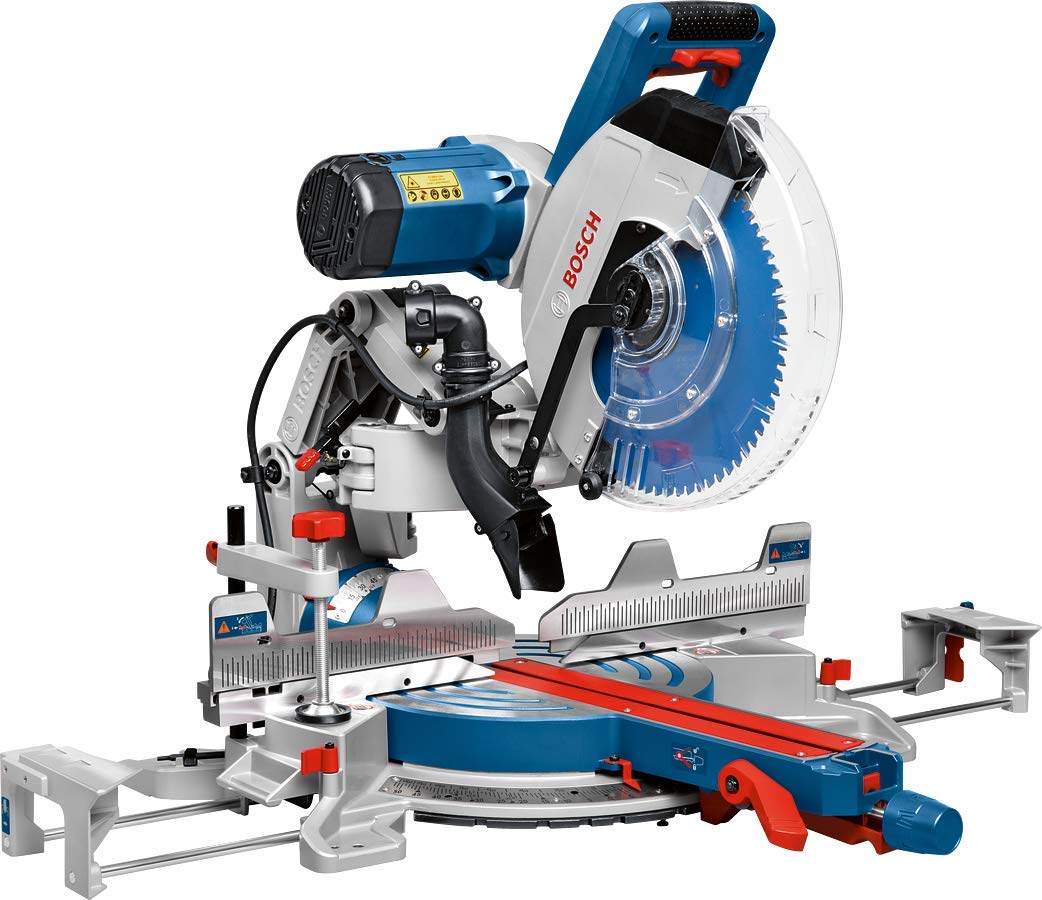 خرید از آمازون - Bosch Professional Kapp- und Gehrungssäge GCM 12 GDL (Doppellinienlaser, Kreissägeblatt, Spannzange, Karton, Sägeblattdurchmesser: 305 mm, 2000 Watt)